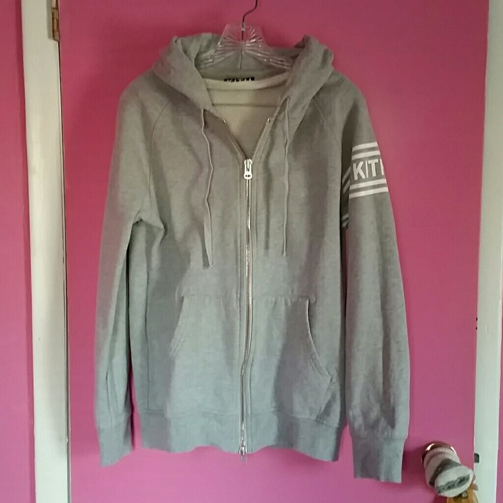🎉HP🎉 Kith 100%cotton men's gray zip up hoodie
